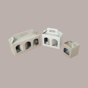 20pcs Boîte en carton marron 90x90H100mm pour snacking Food Package Stratification brillante Matériaux recyclés pour 1 Jar Cream Sauces - Product Image 5