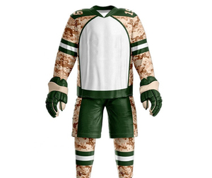 Uniforme de hockey sur glace léger pour hommes, imprimé, 100% polyester, écologique, personnalisable, antidérapant, vente en gros - Product Image 1