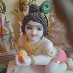 Venta caliente Lord Marble Jugal Jodi Radha Krishna estatua hecha Murti para el hogar Mandir Temple Pooja uso disponible a precio al por mayor
