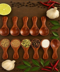 New Style Wholesale Handmade Heat Resistant Kitchen Condiments Soup Coffee Tea Honey Dessert Acacia Wooden <b>Spoon</b> - Product Image 2