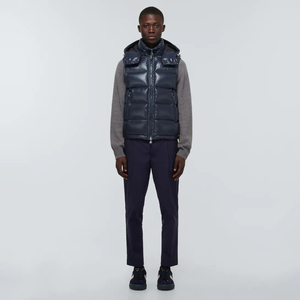 Gilet léger personnalisé veste sans manches à bulles chaudes compressible grande taille hiver hommes gilet bouffant en duvet de canard pour hommes - Product Image 3