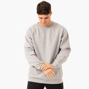 Sudadera de fabricante de ropa para hombre, sudadera de mezcla de algodón básica de manga larga transpirable con logotipo personalizado para hombre - Product Image 2