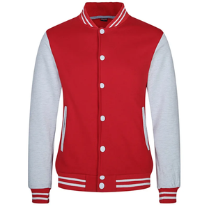 OEM de alta calidad parche bordado hombres Universidad personalizado béisbol bombardero Letterman Crop cuero manga más tamaño Varsity chaqueta - Product Image 5