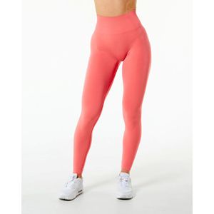 Legging en tricot sans couture 51% Polyamide 38% Polyester 11% élasthanne fuselé taille haute Pixel rose pour femmes - Product Image 1