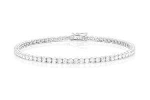 925 Sterling Silver Oval Cut Haute Qualité Réel Diamant Jaune Blanc Rose Plaqué Or Hip Hop Style Tennis Bracelet Pour Les Femmes - Product Image 3