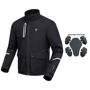 Chaqueta con Capucha para Motocicleta Unisex, de Tejido Softshell, con Protección, Impermeable, Cortavientos, Transpirable, de Secado Rápido, con Color y Logotipo Personalizables - Product Image 3