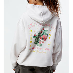 OEM al por mayor de algodón multicolor de Invierno en Blanco de las mujeres Unisex sudaderas con capucha de gran tamaño últimas personalizables sudaderas con capucha de las mujeres - Product Image 3