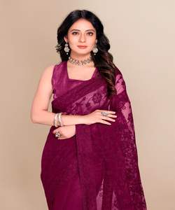 Kanchipuram Saree en soie tenue de soirée mariage indien dernier créateur Banarasi sari en coton et soie avec chemisier vêtements pour dames grossiste ApparelGarment - Product Image 2