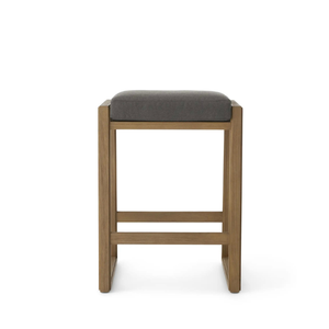 เก้าอี้เดี่ยวสไตล์โมเดิร์นพร้อมที่นั่งโฟมนุ่มแบบวิลล่าพกพาโครงสร้างไม้สักทนทานสำหรับโต๊ะเครื่องแป้งในบ้าน - Product Image 4