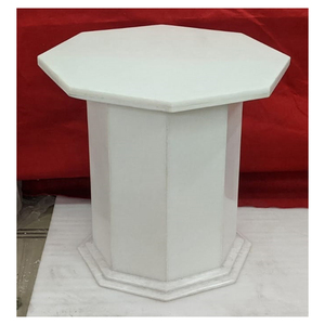 Conception Unique et dernière Production Base de Table en marbre blanc pur pour la décoration de la maison de haute qualité - Product Image 1
