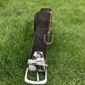 Cinturón de Cuero Vacuno con Pelo Natural para Hombre |   Hebilla de Aleación Occidental de Alta Resistencia y Calidad Premium con Estampado Animal Personalizable - Product Image 6