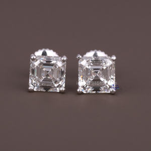Trendy 14kt White Gold Womens Daily Wear Collection Pendientes de diamantes Labgrown de claridad VVS mejorados - Product Image 1