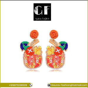 Produit le plus vendu Boucles d'oreilles de Noël Matériau en cuivre de qualité Achetez maintenant de l'Inde au meilleur prix de vente - Product Image 2