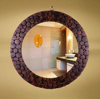 Miroir mural rond en verre moderne, tendance 2023, pour la décoration de mariage, de la maison et du salon