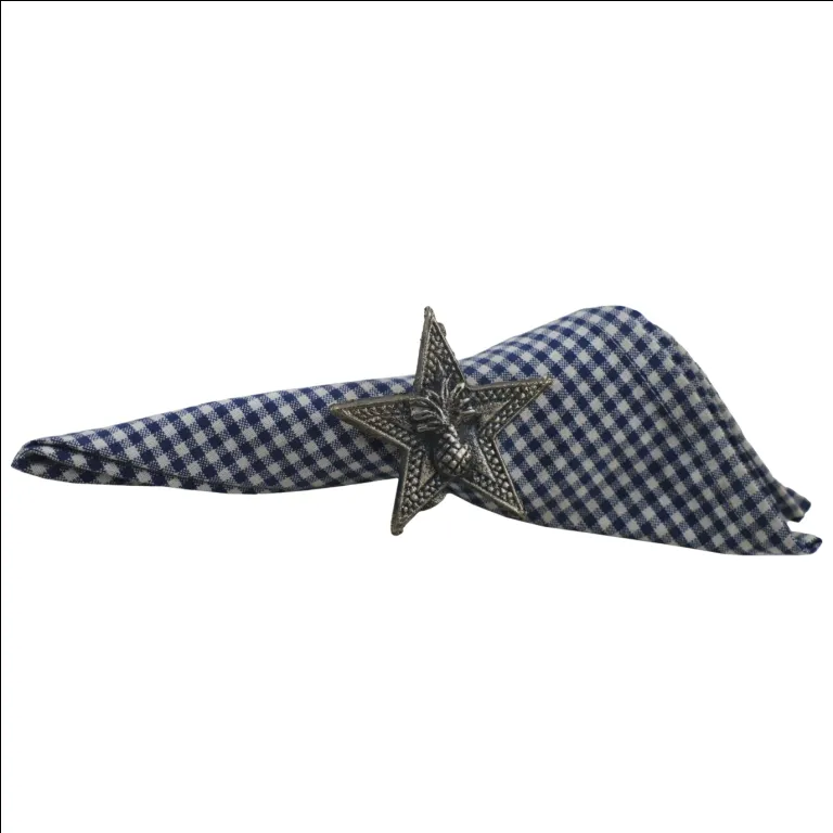 Star Shaped Napkin Rings Antique Style Table Decoration Supplies With High Quality Metal Cloth Holder For Wedding Party Decor