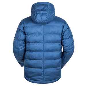 2025 conception personnalisée col montant imperméable Nylon/cachemire manteau à bulles pour hommes avant Logo hiver décontracté Streetwear - Product Image 2