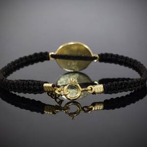 Pulsera de cabujón de ópalo negro de fuego ovalado hecho a mano, encanto de moda genuino para regalo de San Valentín - Product Image 3