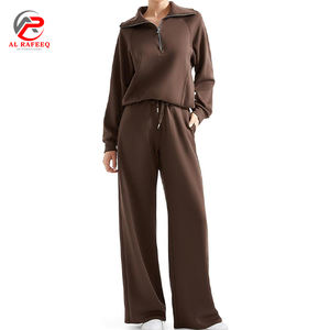 Chándal de dos piezas para mujer, sudadera de manga larga con cremallera, pantalones largos, conjuntos de chándal para correr - Product Image 1