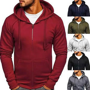 Sweat à capuche à fermeture éclair complète vierge avec logo personnalisé de haute qualité Nouvelle mode pour hommes Automne Hiver Sweats à capuche à fermeture éclair à manches longues - Product Image 5