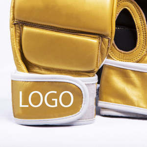 Support de poignet le plus vendu pour l'entraînement au Muay Thai, demi-doigts en cuir, prix abordable, gants de boxe pour hommes, gants de MMA pour hommes - Product Image 6