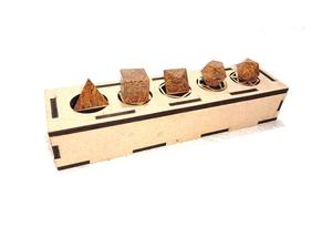 Mariam Jasper คริสตัลชุดเรขาคณิตพร้อมกล่องแกะสลักหินธรรมชาติอันศักดิ์สิทธิ์สำหรับการรักษา platonic ของแข็งรูปทรงเรขาคณิตที่ไม่ซ้ำกัน - Product Image 5