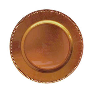 Assiettes de présentation en métal plaqué or rose, de qualité alimentaire, design personnalisé, style moderne, vaisselle pour les fêtes de mariage, assiette de présentation - Product Image 6