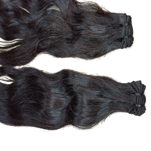 Extensiones de cabello Remy sin procesar de templo indio del sur de alta calidad, estilo ondulado Natural, sin desprendimiento, sin enredos, sin piojos - Product Image 2