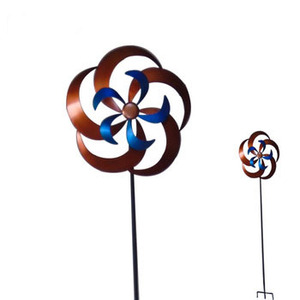 Spinner de <span class=keywords><strong>vent</strong></span> cinétique de piquet de <span class=keywords><strong>moulin</strong></span> <span class=keywords><strong>à</strong></span> <span class=keywords><strong>vent</strong></span> en métal rustique pour des accents de <span class=keywords><strong>jardin</strong></span> décor extérieur de cour - Product Image 6