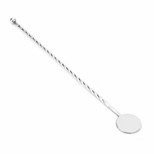 Precio al por mayor de bebidas, agitador de cóctel de Metal para Barware, agitador de acero inoxidable con acabado plateado para agitar bebidas - Product Image 1
