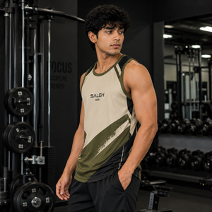 Camiseta sin mangas de algodón grueso para hombre, chaleco deportivo informal para gimnasio y fitness, venta al por mayor - Product Image 3