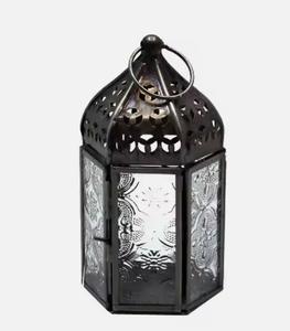 Lanterne marocaine en fer forgé pour la décoration intérieure et les mariages Bougeoir en métal pour le Ramadan - Product Image 4