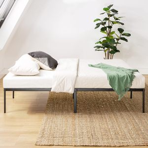 TRIHO THF-17203 lits jumeaux à plate-forme en métal noir de 14 pouces fond de teint en acier robuste sans sommier meubles de chambre à coucher - Product Image 5