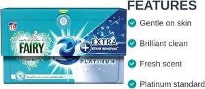 Cápsulas de Detergente para Ropa Fairy Non-Bio - Fórmula para Piel Sensible - 12 Unidades en Caja de Cartón con Reducción de Plástico - Product Image 4