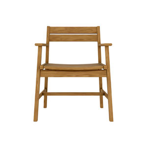 Sillas de comedor para jardín hechas de madera de teca con color natural para uso en exteriores. - Product Image 2