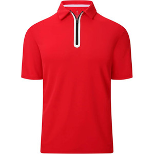 Camiseta de Golf de Alta Calidad para Hombre, con Bolsillo, Absorbente de Humedad, de Secado Rápido, Antiarrugas, de Manga Corta, Tejida en Poliéster/Algodón - Product Image 1