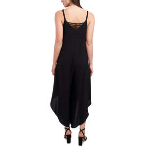 Tuta Corta Nera da Donna MSK con Scollo Alto, Traspirante, Stampa Fantasia, per Fitness, Autunnale, Taglia Media - Product Image 3