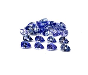 ลูกแพร์ tanzanite ธรรมชาติคุณภาพสูง3-8มม. สีฟ้าและสีขาวสำหรับการทำเครื่องประดับได้รับการรับรองจาก IGI - Product Image 5