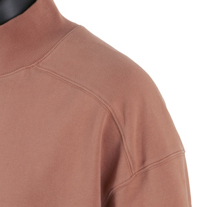 Diseñador personalizado sólido pesado cuello tortuga algodón de gran tamaño pulóver sudadera para hombres - Product Image 4