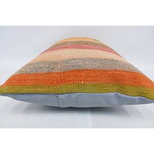 Multicolor Kilim Patchwork Wool <b>Pillow</b> 16x24 Inch Decorative Cushion Luxury Vintage Fluffy Leaves Pattern Portable Bedding - Product Image 5