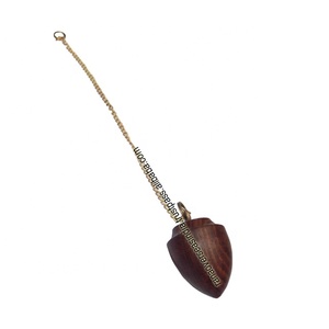 Péndulo de Radiestesia Tallado en Madera con Piedras Preciosas, Hecho a Mano, para Meditación, Paz, Salud, Riqueza, Energía Psíquica, Concentración, Reiki, Amor - Product Image 1