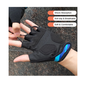 Hot Selling Unisex Half-Finger Cycling <b>Gloves</b> Leather & Cotton Breathable for <b>Climbing</b> Riding Hunting Outdoor Training - Product Image 5