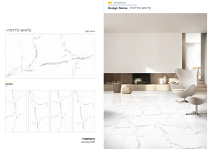 Azulejos de porcelana brillante de lujo modernos de 300x450mm, azulejo de pared de cerámica para decoración de suelo de sala de estar y baño de India - Product Image 6