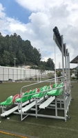 Tribune mobile en alliage d'aluminium à 4 rangées, assemblage rapide, pour terrain de football et événements sportifs