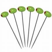 Metal Olive Picks Set Premium Stainless Steel Reusable Skewers for <b>Bar</b> Tools Durable and Stylish Design - Product Image 4