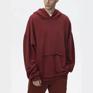 เสื้อฮู้ดโอเวอร์ไซส์ผ้าฝ้ายบ็อกซี่แอซิด500แกรม460 420ออกแบบโลโก้ได้ตามต้องการ - Product Image 2