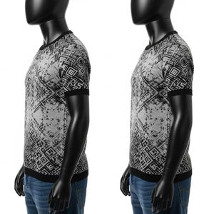 Conjuntos de Camisetas de Hombre de Secado Rápido, Tejido de Punto con Estampado Digital, Tela Suave y Elástica, Ropa Deportiva Transpirable para Uso Diario, Ropa Deportiva de Verano - Product Image 5