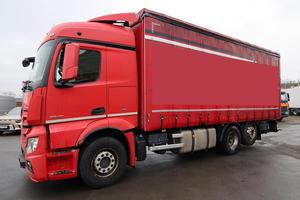 Nuovo Mercedes-Benz 2548 L 6x2 Arocs con pianale ribassato, telone, retarder, climatizzatore, cambio automatico, motore a combustione interna a benzina 3.5L - Product Image 2