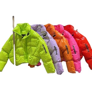 OEM logotipo personalizado recortar abajo Abrigos Mujer puff burbuja chaqueta personalizada casual invierno abajo puffer chaqueta mujer burbuja abrigos - Product Image 1