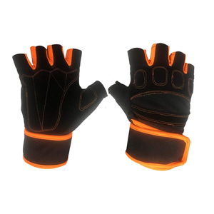 Guantes de Levantamiento de Pesas de Neopreno de Medio Dedo Hechos a Medida de Alta Calidad, Antideslizantes, con Correa de Muñeca Ajustable y Totalmente Teñidos - Product Image 6