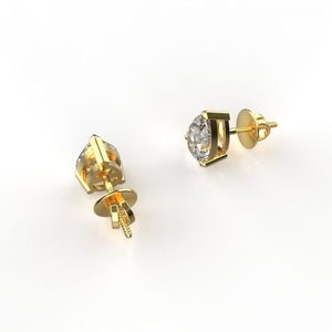 Avarta Jewellery 14K y 18K Gold 1,25 Carat Pear Lab Grown Diamond Solitaire Stud Pendientes - Product Image 1